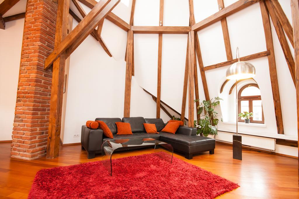 شقة Luxury Loft براغ الغرفة الصورة