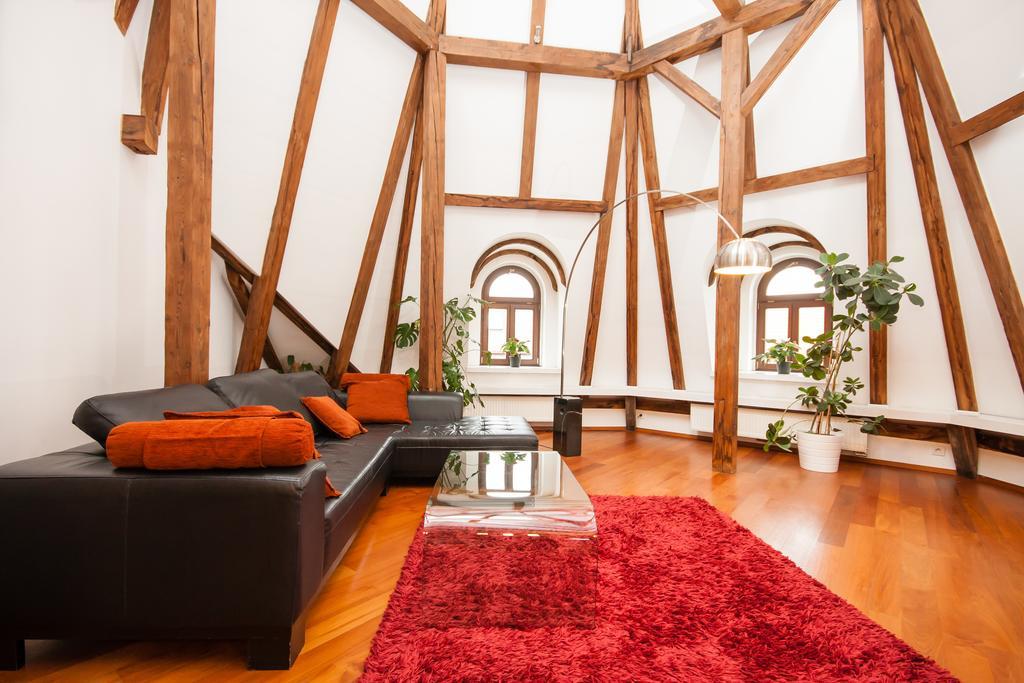 شقة Luxury Loft براغ الغرفة الصورة